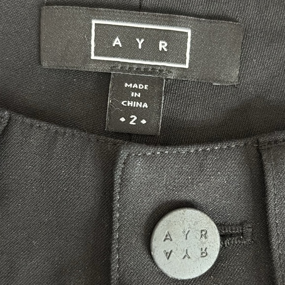 AYR The Sizzle Split Hem Pants in Classic Black - Size 2 - Picture 8 of 9